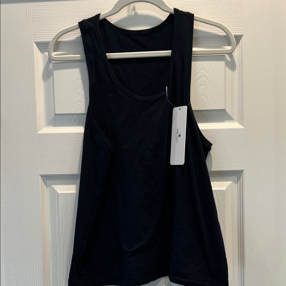 CRZ YOGA Women's Navy Blue Tank Top - Picture 6 of 8